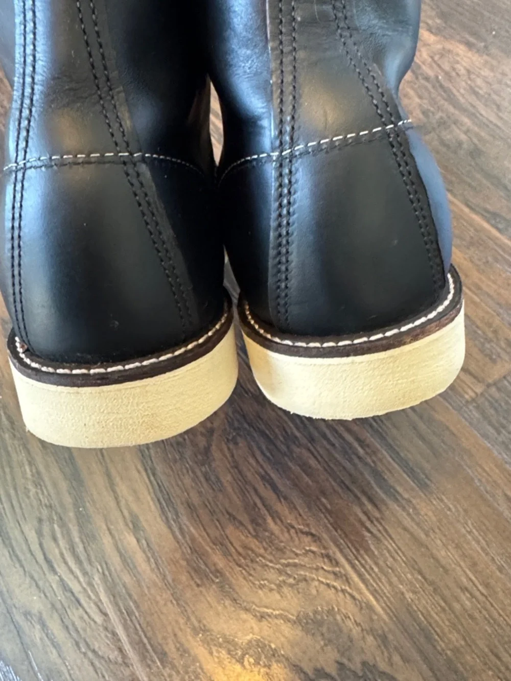 Red Wing Shoes Men's 6-Inch Boot in Black Prairie Leather, Style # 8849, Sz 11.5